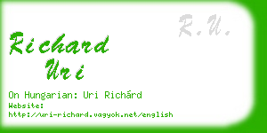 richard uri business card