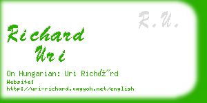 richard uri business card